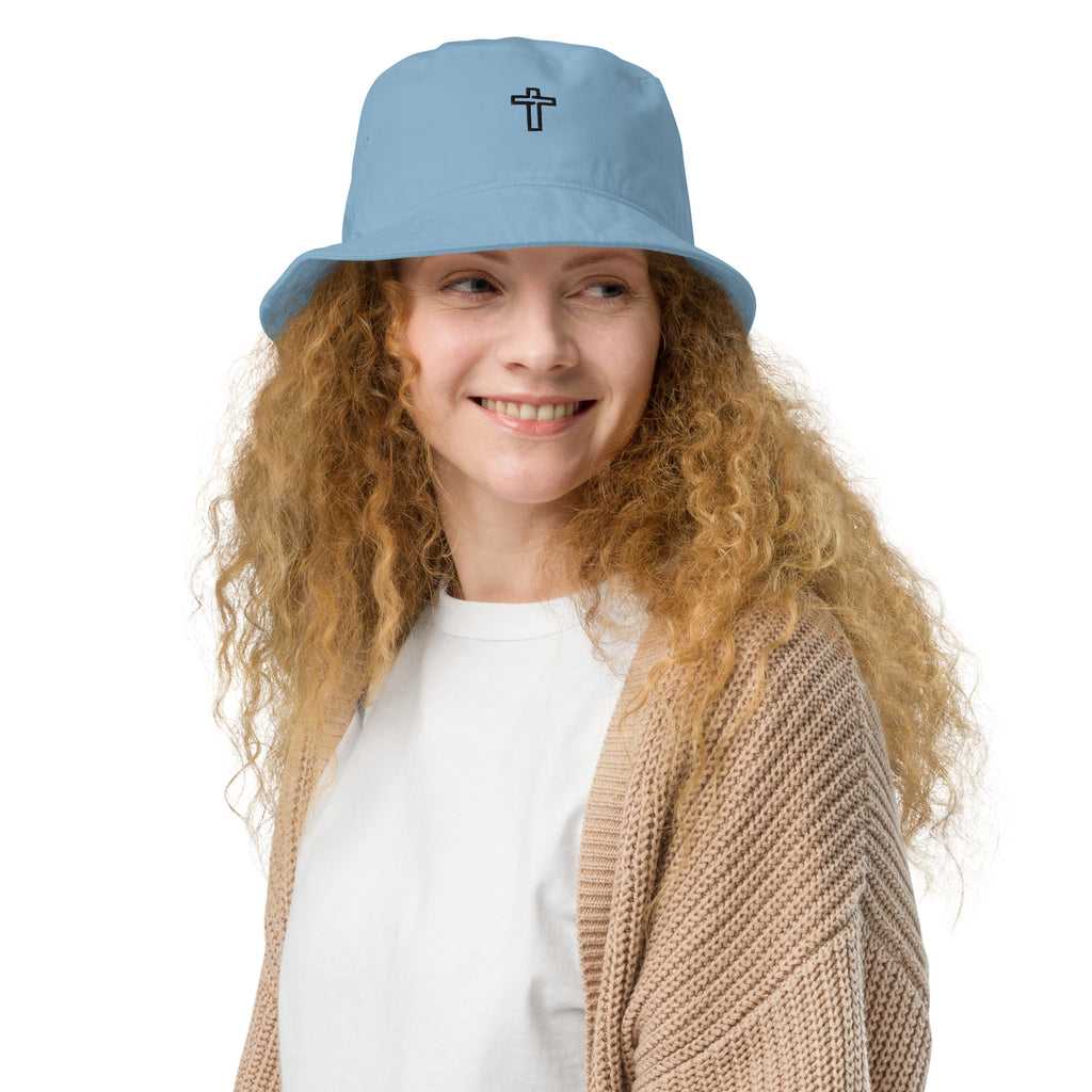 Organic bucket hat New Testament Cross